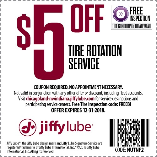 Tire Rotation Coupon Jiffy Lube
